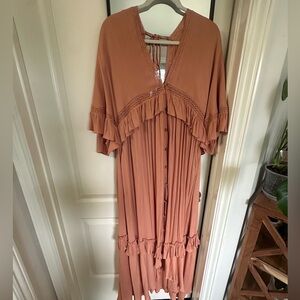 Free People Terracotta Maxi Dress